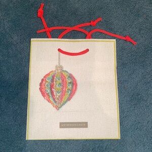 Pick ☝️ ONE Anthropologie Festive Ornament Bag with Red Handles